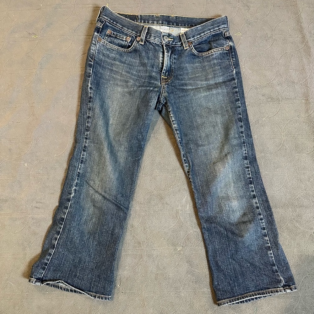 Woman’s lucky Brand made in USA sweet n low crop Capris 4/27